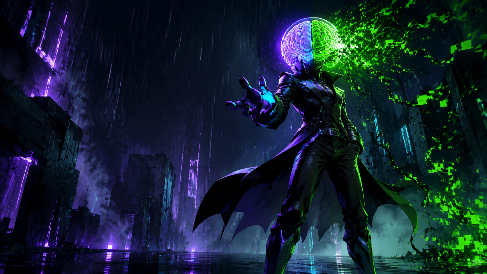 A carrier walking the infected city